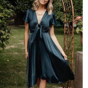 Baltic Born Poppy Satin Midi Dress